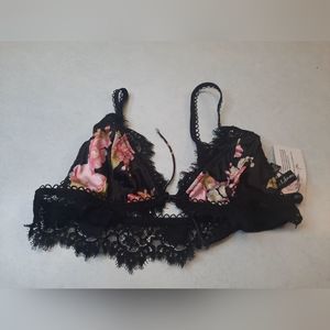 For Love and Lemons Melrose Floral Bralette NWT Size S